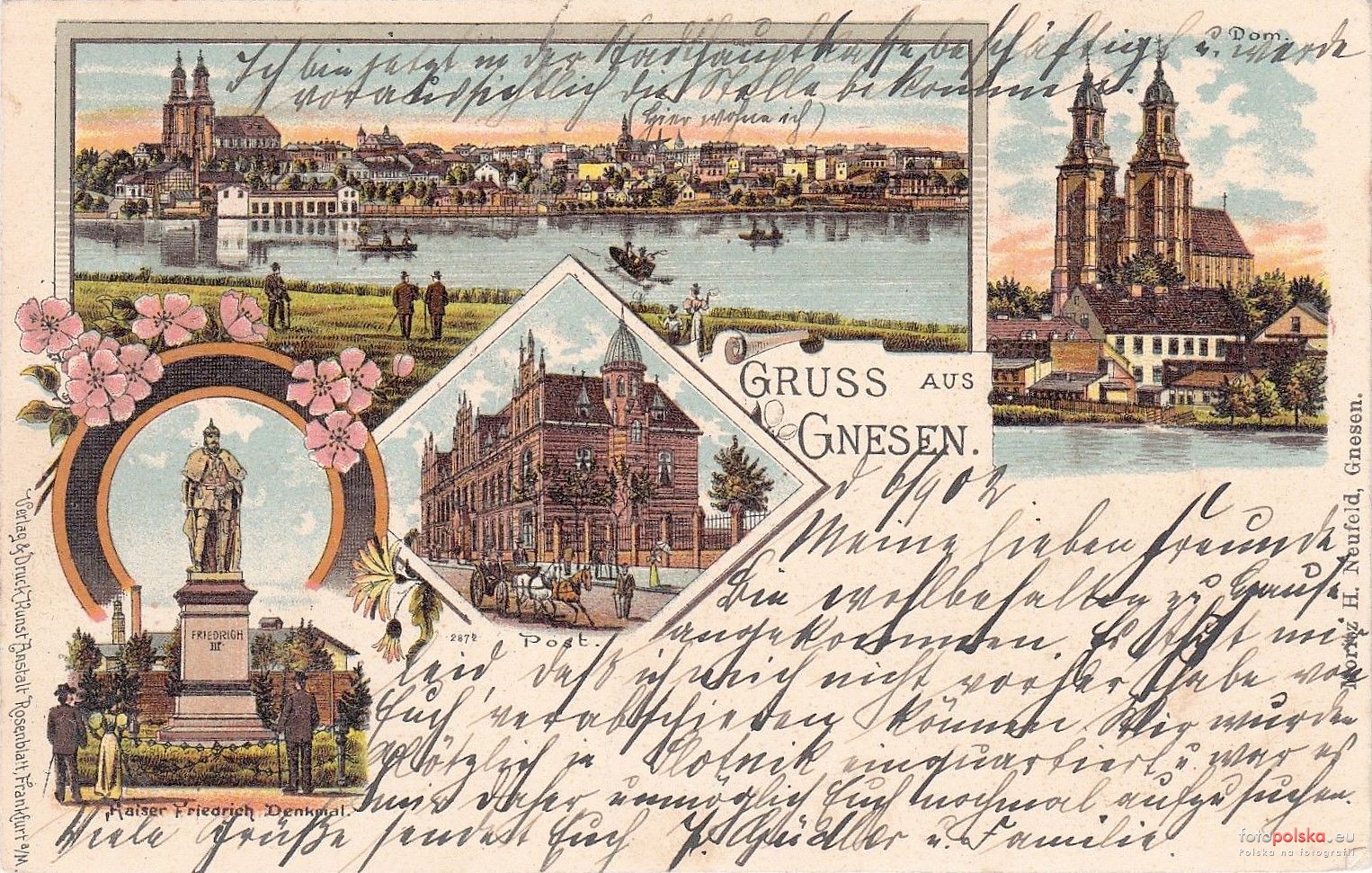 Gniezno pocztówka
