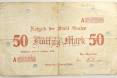 Gniezno 50fenigów 1918